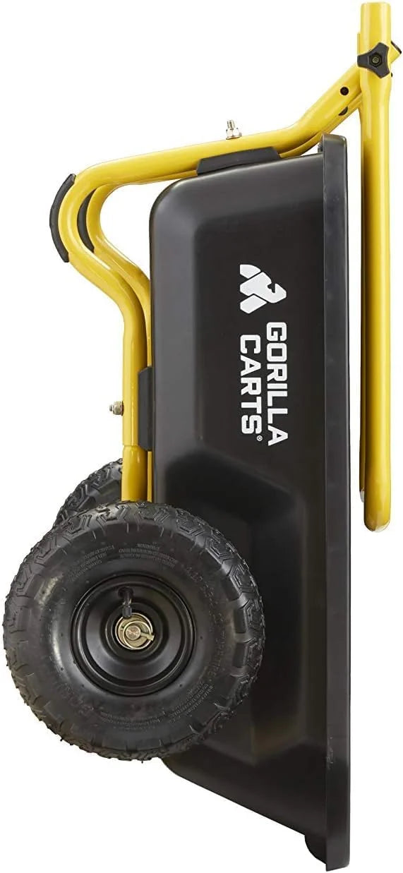 Special Carts GCR-4 Poly Dump Cart, 2-Wheel Garden Wagon with Foldable Handle, 4 cu ft, 300 lb. Capacity - Image 9