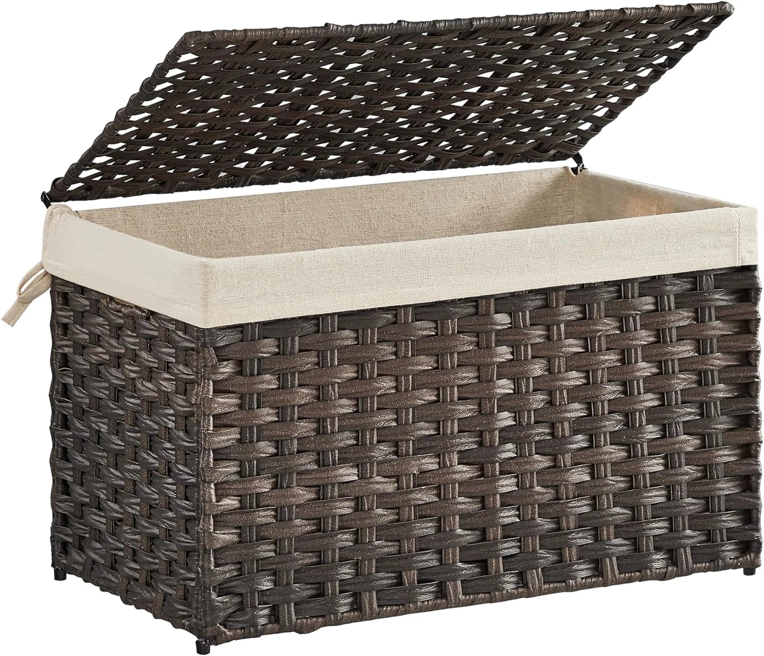 Special Storage Basket with Lid, 9.2 Gallon (35L), Foldable, Blanket Storage Bin with Handles - Image 9