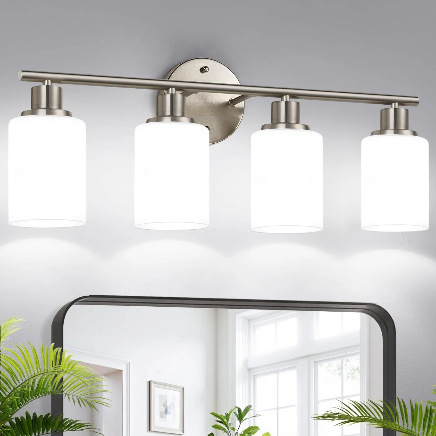 Special Zarbitta 3-Light Bathroom Light Fixtures, 17.23 Black Modern Vanity Lights with Clear Glass Shade - Image 21
