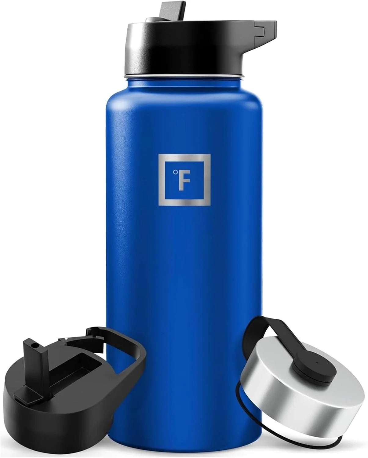 Special FLASK 32 oz Wide Mouth Water Bottle with 3 Lids