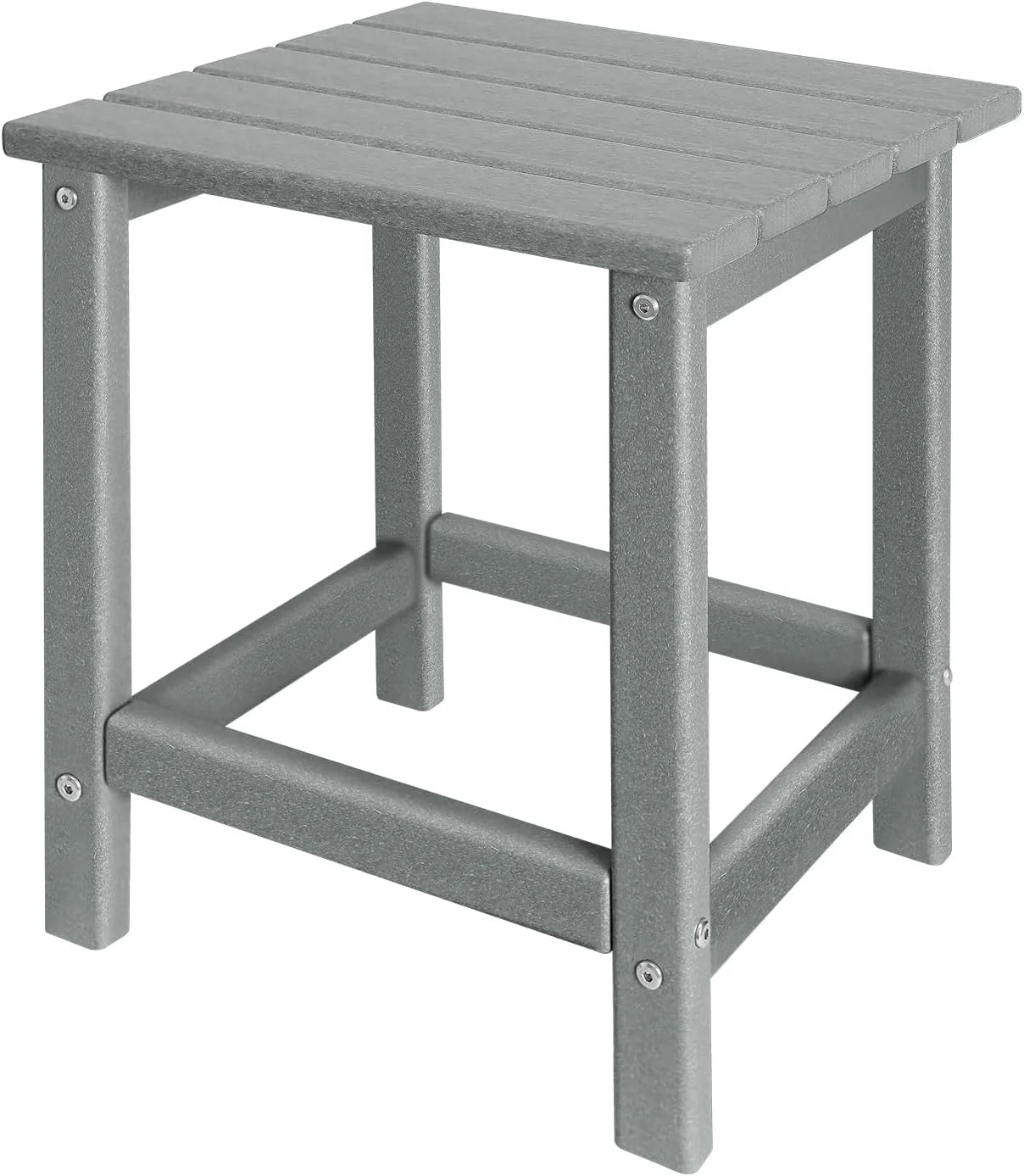 Special Adirondack Square Outdoor Side Table,2-Tier Storage Patio Side Table - Image 5