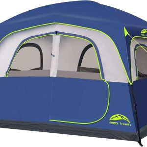 Special Travel Tent 6 Person Tents for Camping, Waterproof Easy Setup Camping Tent with Rainfly