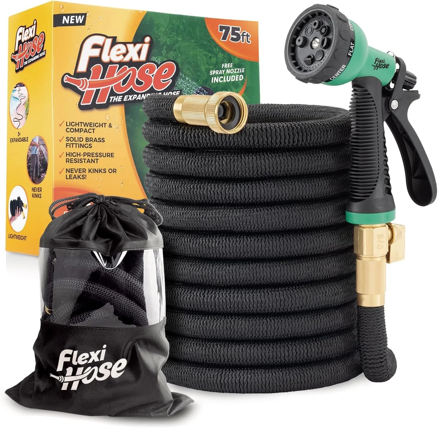 Special Hose Plus Expandable Garden Hose with 8 Function Nozzle, 100FT, Lightweight Retractable Garden Hose - Image 3