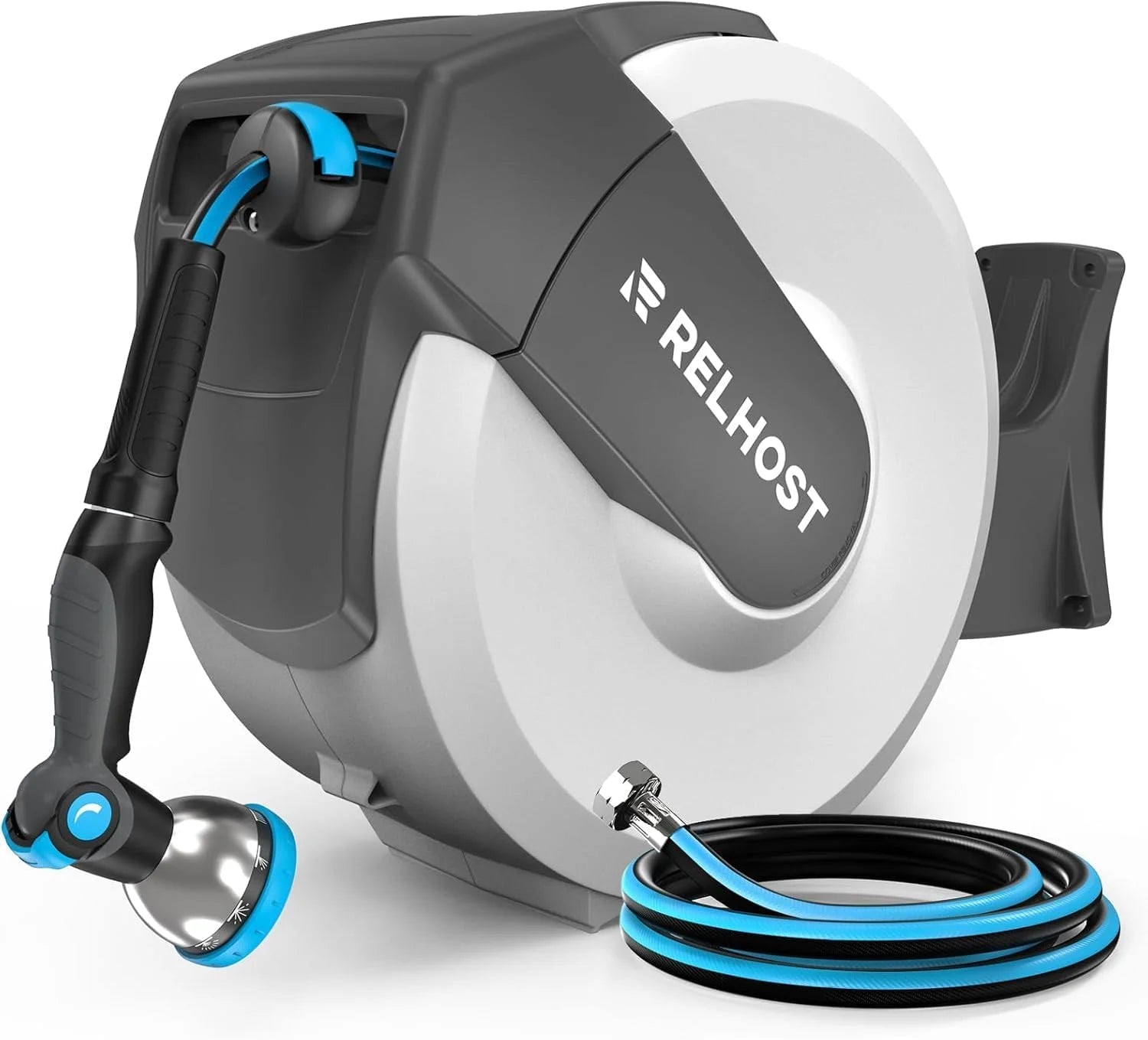 Special Retractable Garden Hose Reel, 5/8 in x 100 ft Wall Mount Heavy Duty Hose Reel with Any-Length Lock - Image 2