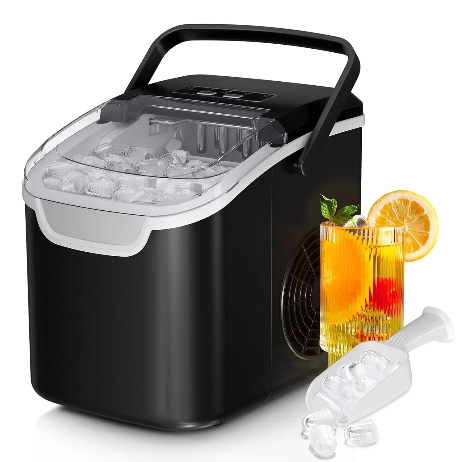 Special Ice Maker Machine, 8 Ice Cubes in 6 mins, 26lb/Day Ice with 2 Sizes- Portable Mini - Image 3