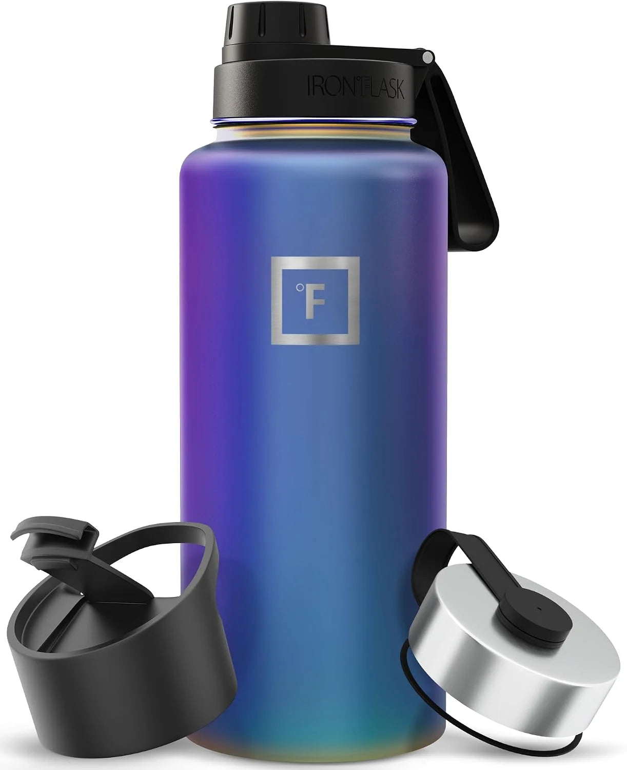 Special FLASK 32 oz Wide Mouth Water Bottle with 3 Lids - Image 3