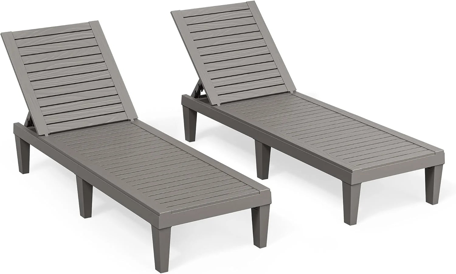 Special Lounge Chair, Pool Lounge Chairs Set of 2, Waterproof Sun Loungers Chair, 5-Positions Adjustable Outdoor Lounge Chairs - Image 4
