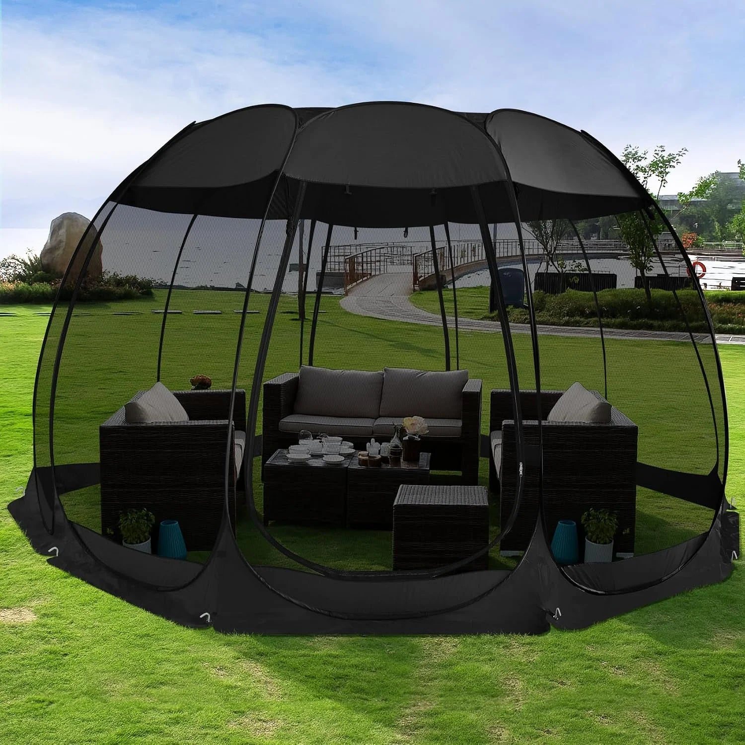 Special Alvantor Pop Up Screen House Tent, Instant Outdoor Gazebo with Mosquito Netting & UPF 50+ Sun Protection - Image 12