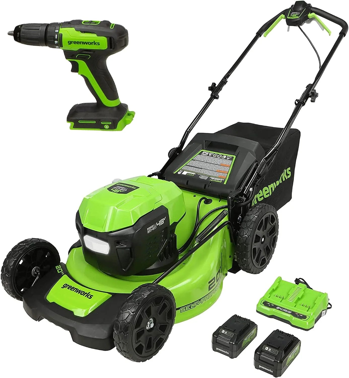Special 48V 20 in Mower/Blower/Trimmer Kit, (2) 4.0 Ah Battery Kit – For Home Projects