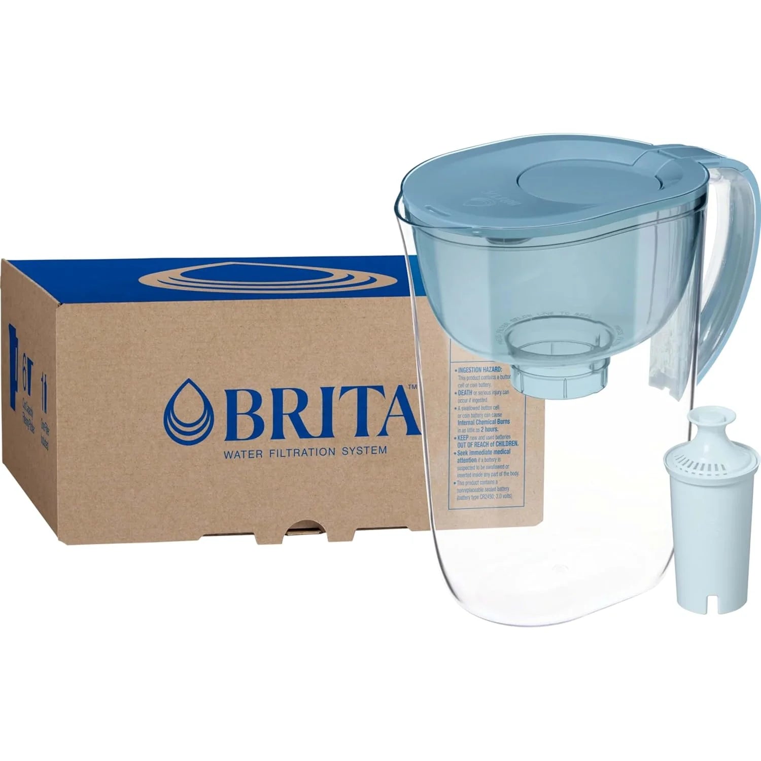 Special Large 10 Cup Water Filter Pitcher, Includes 1 Filter, Bright White ” For Home Projects - Image 2