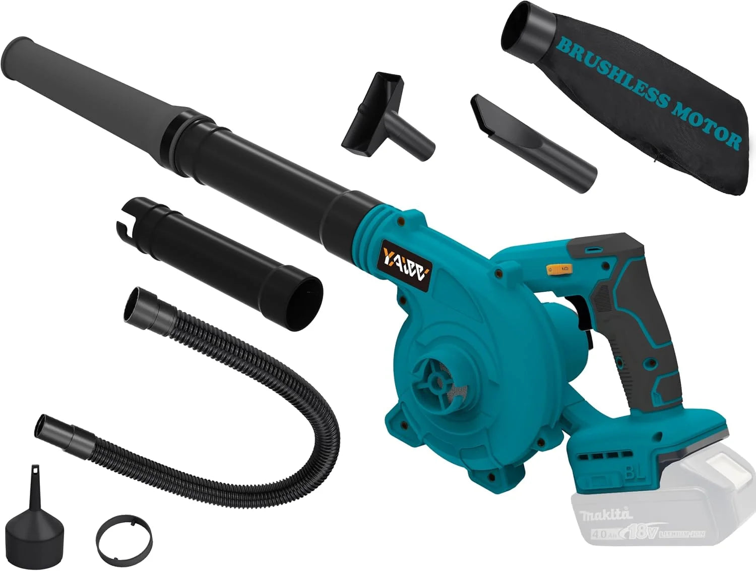 Special YAWV Cordless Leaf Blower for Dewalt 20V Max Battery,Electric Jobsite Air Blower with Brushless Motor - Image 3