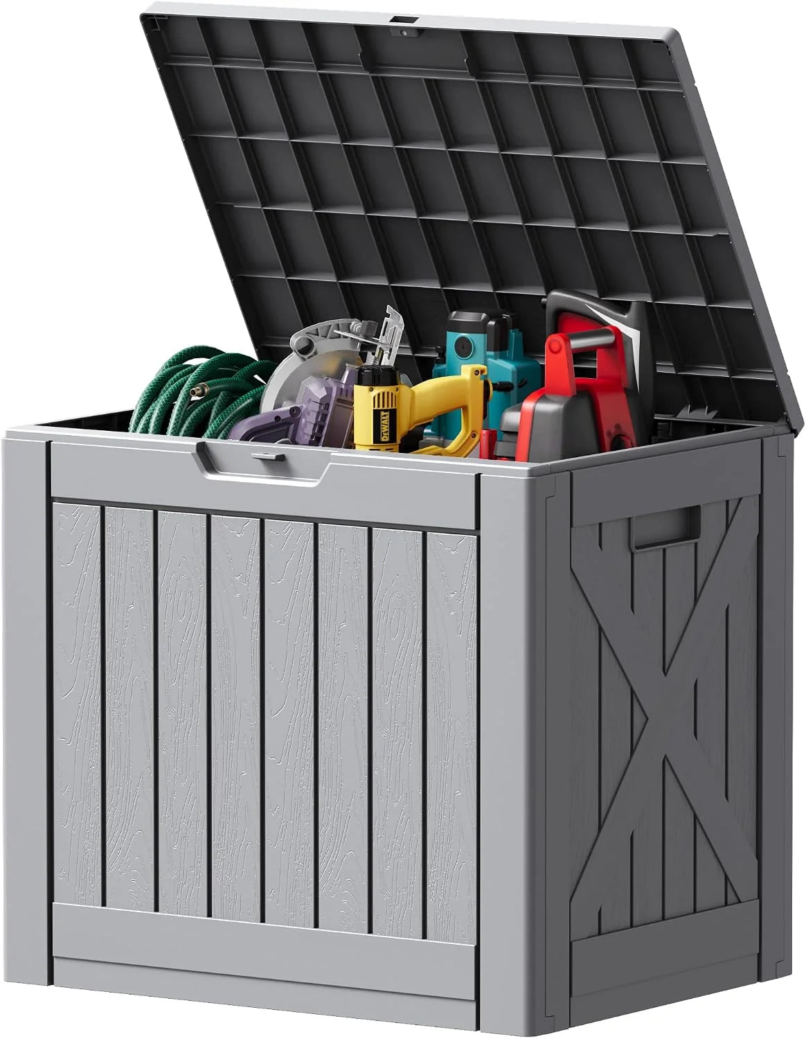 Special 78 Gallon Deck Box, Waterproof Resin Outdoor Storage Box - Image 12