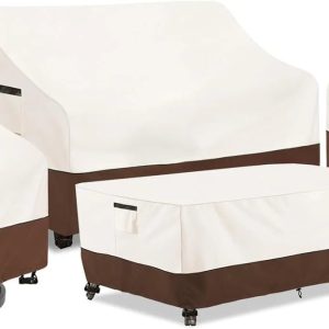 Special Outdoor Patio Furniture Covers 4 Piece Set, XXL-Large, Beige