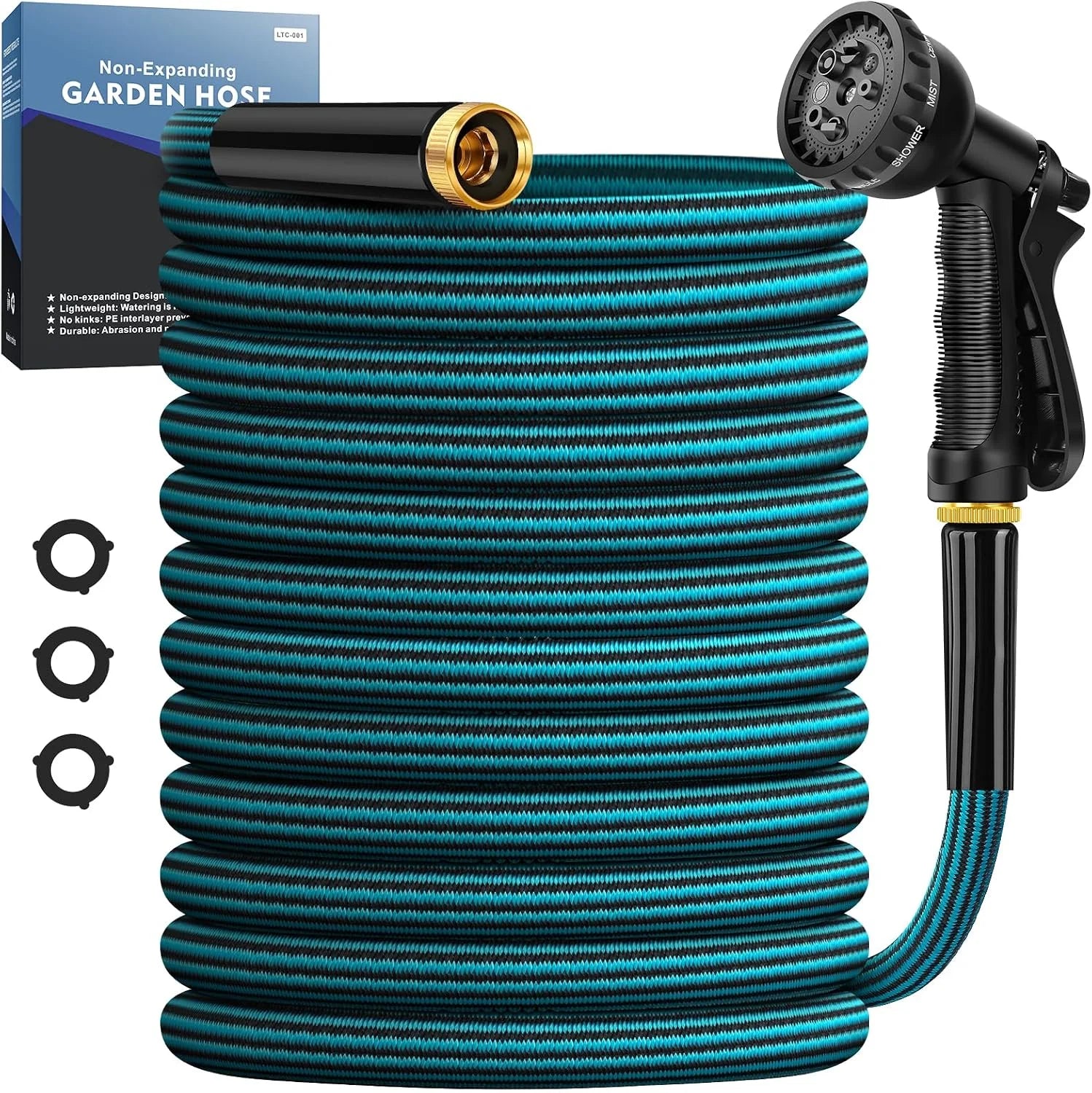 Special Hose 50FT, Non-Expanding Water Hose Ultra Lightweight With Nozzle ” For Garden Watering - Image 3