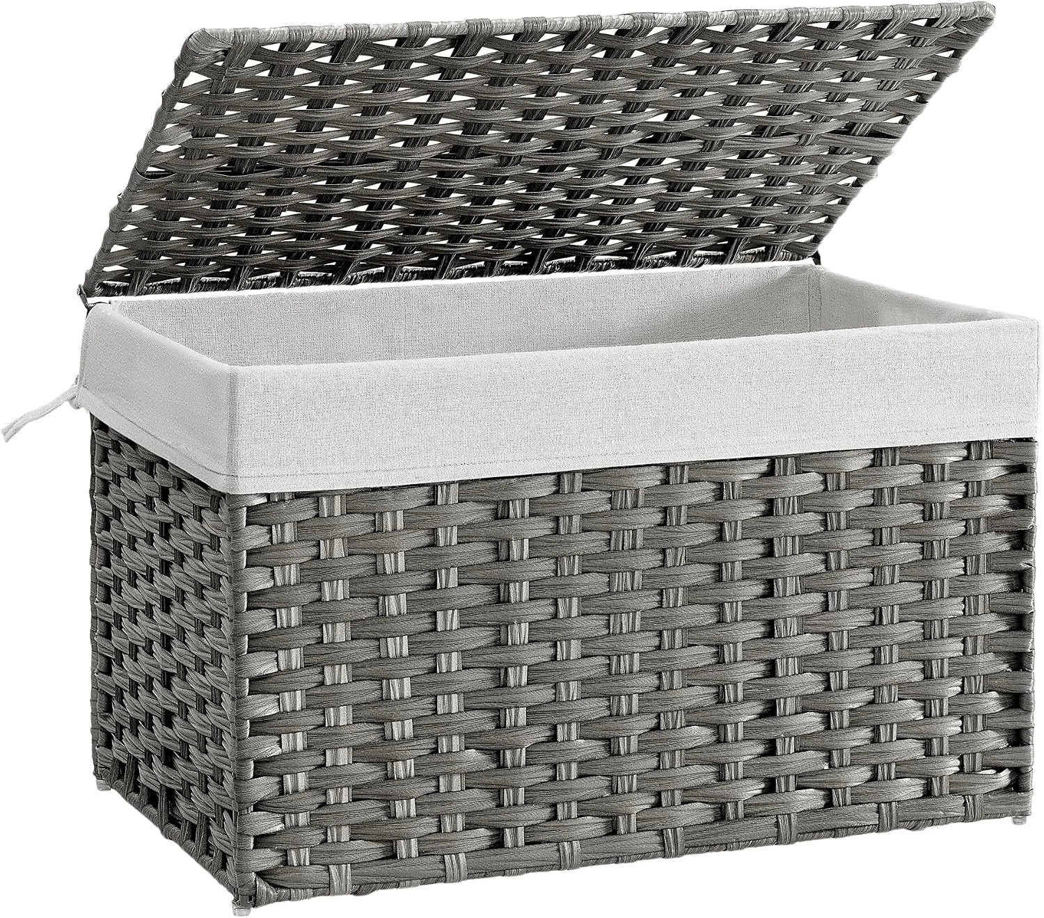 Special Storage Basket with Lid, 9.2 Gallon (35L), Foldable, Blanket Storage Bin with Handles - Image 5