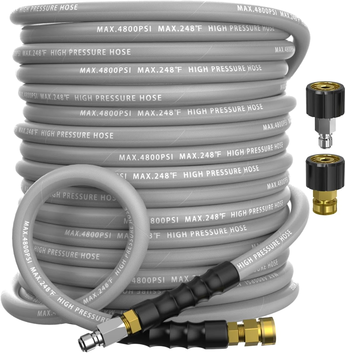 Special 3/8 Pressure Washer Hose 50FT 4800 PSI, Kink Resistant Steel Braided Layer & NonMarking Rubber for Hot/Cold - Image 7