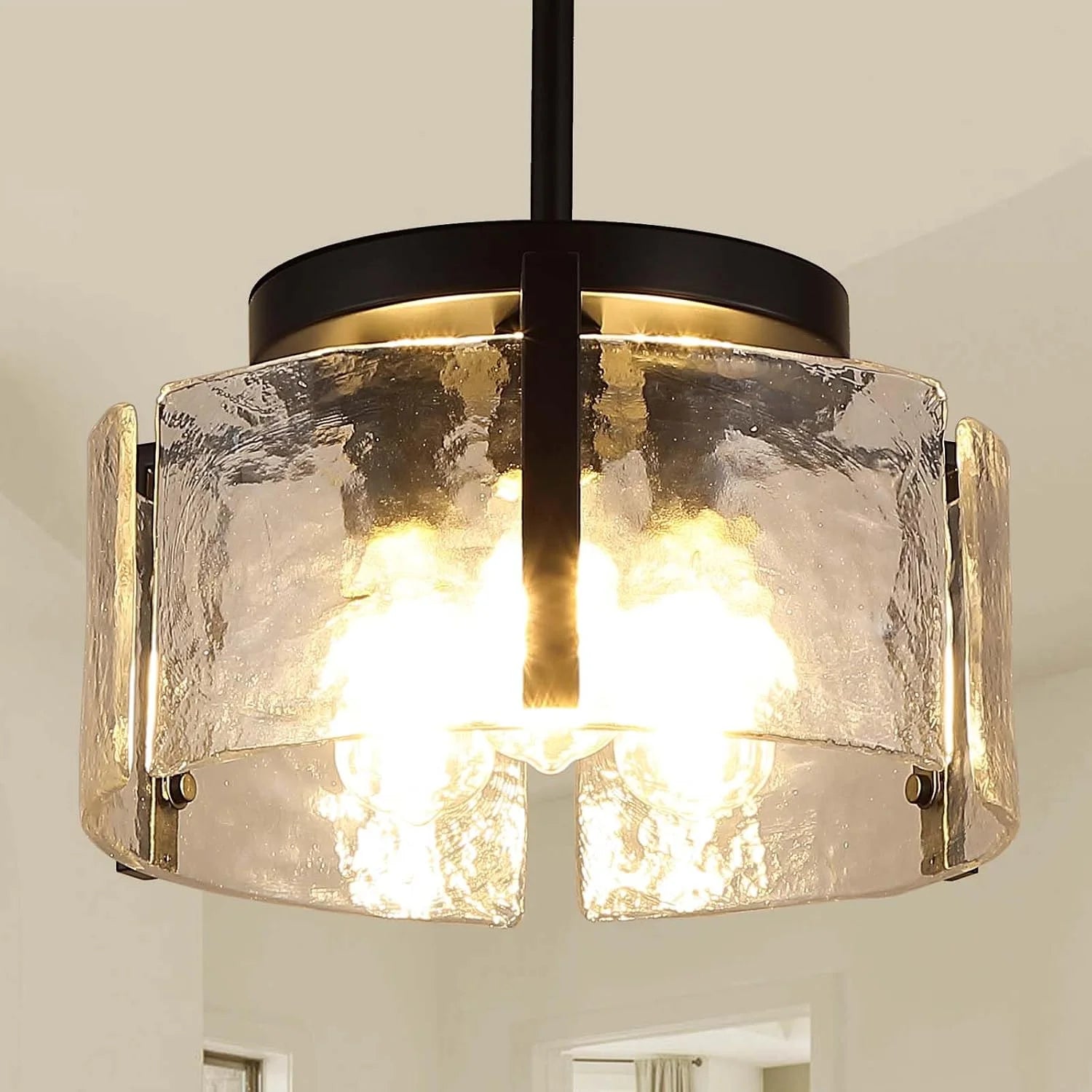 Special Chandeliers for Dining Room Light Fixture, Adjustable Glass Modern Farmhouse Chandelier for Entryway - Image 8