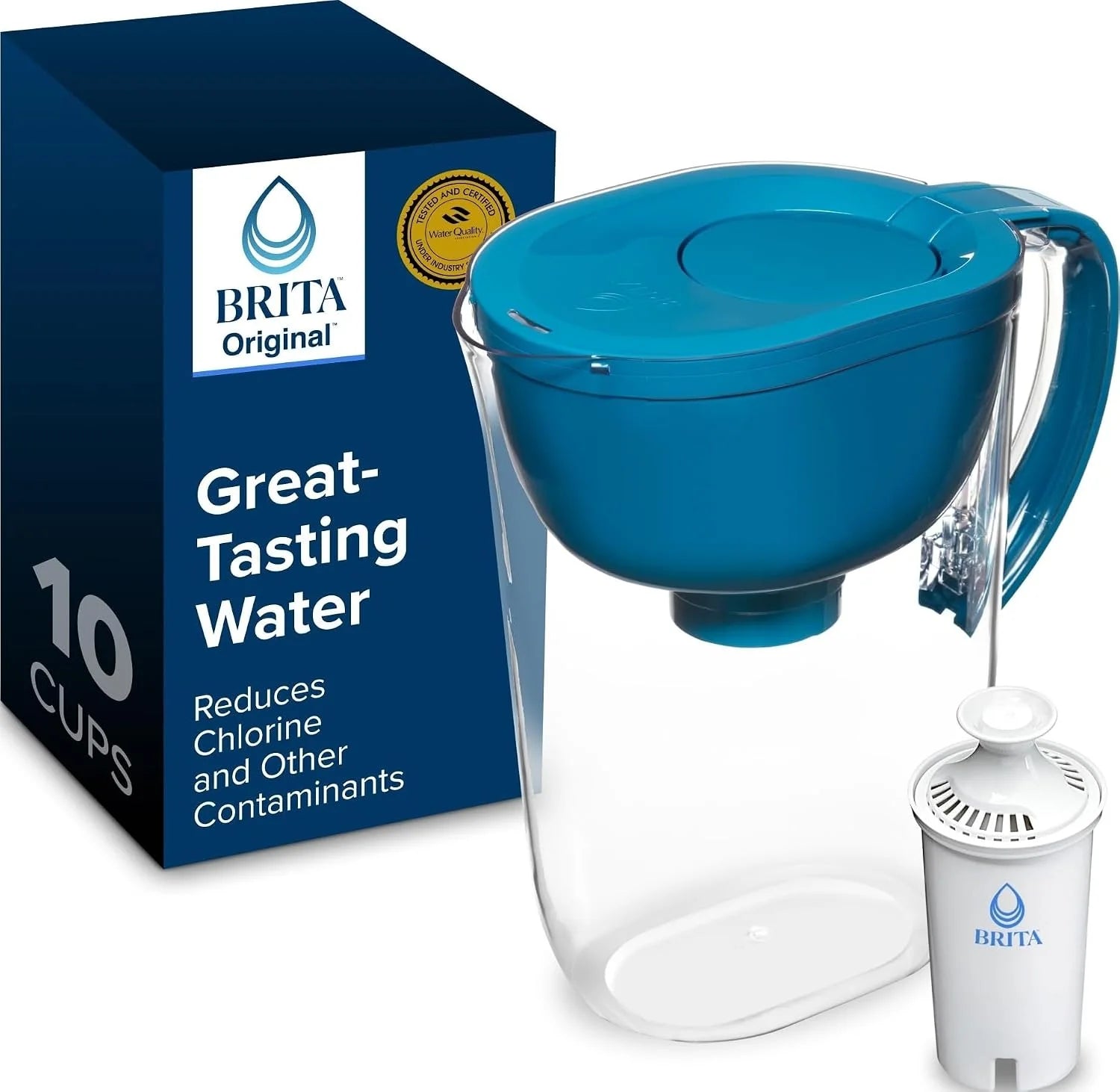 Special Large 10 Cup Water Filter Pitcher, Includes 1 Filter, Bright White ” For Home Projects - Image 5