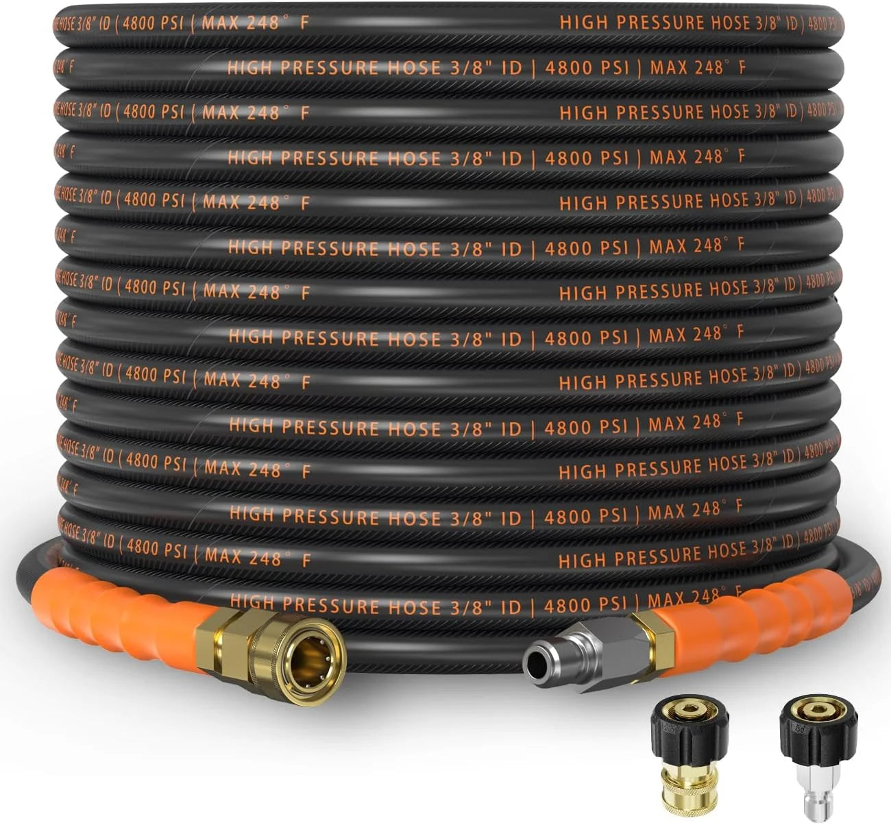 Special 3/8 ID Pressure Washer Hose 50 ft, 4800 PSI Steel-Braided & Durable, Power Washer Hose with Swivel Quick - Image 4