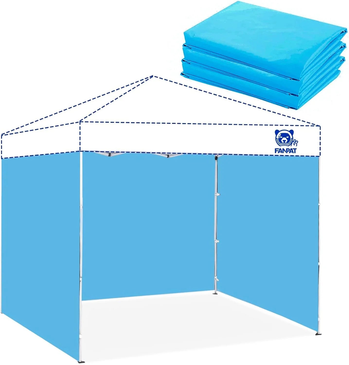 Special 10×10 Canopy Sidewalls for Canopy Frame, White (3Pcs Sidewalls Only) - Image 2