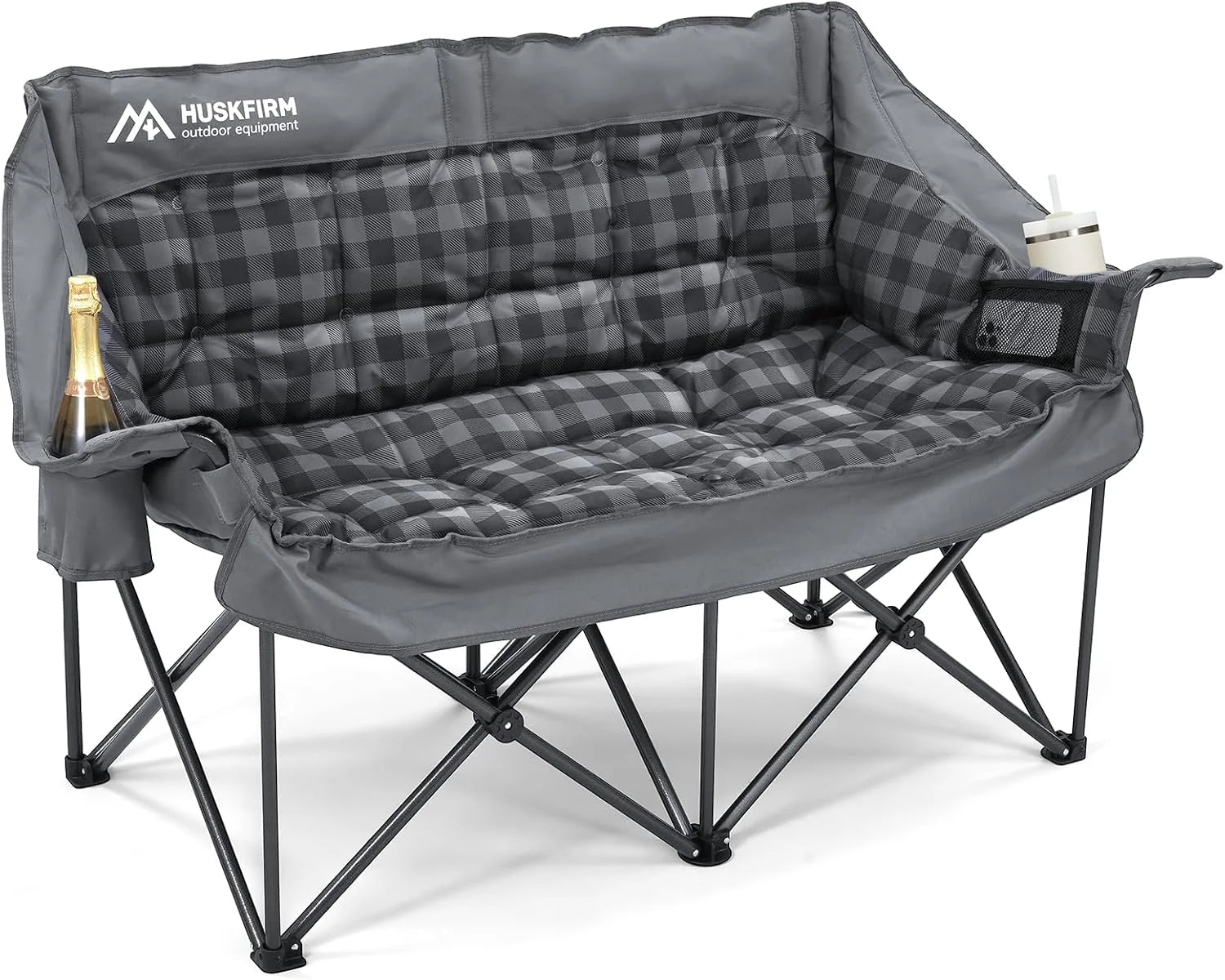 Special Camping Chairs Padded Loveseat Chair for 2 Person, Heavy Duty Oversized Camping Couch for Adults Outdoor Lawn - Image 2
