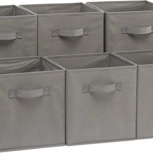 Special Collapsible Fabric Storage Cube Bins Organizer with Handles, Organization Containers, Multifunctional, 13 x 13 x