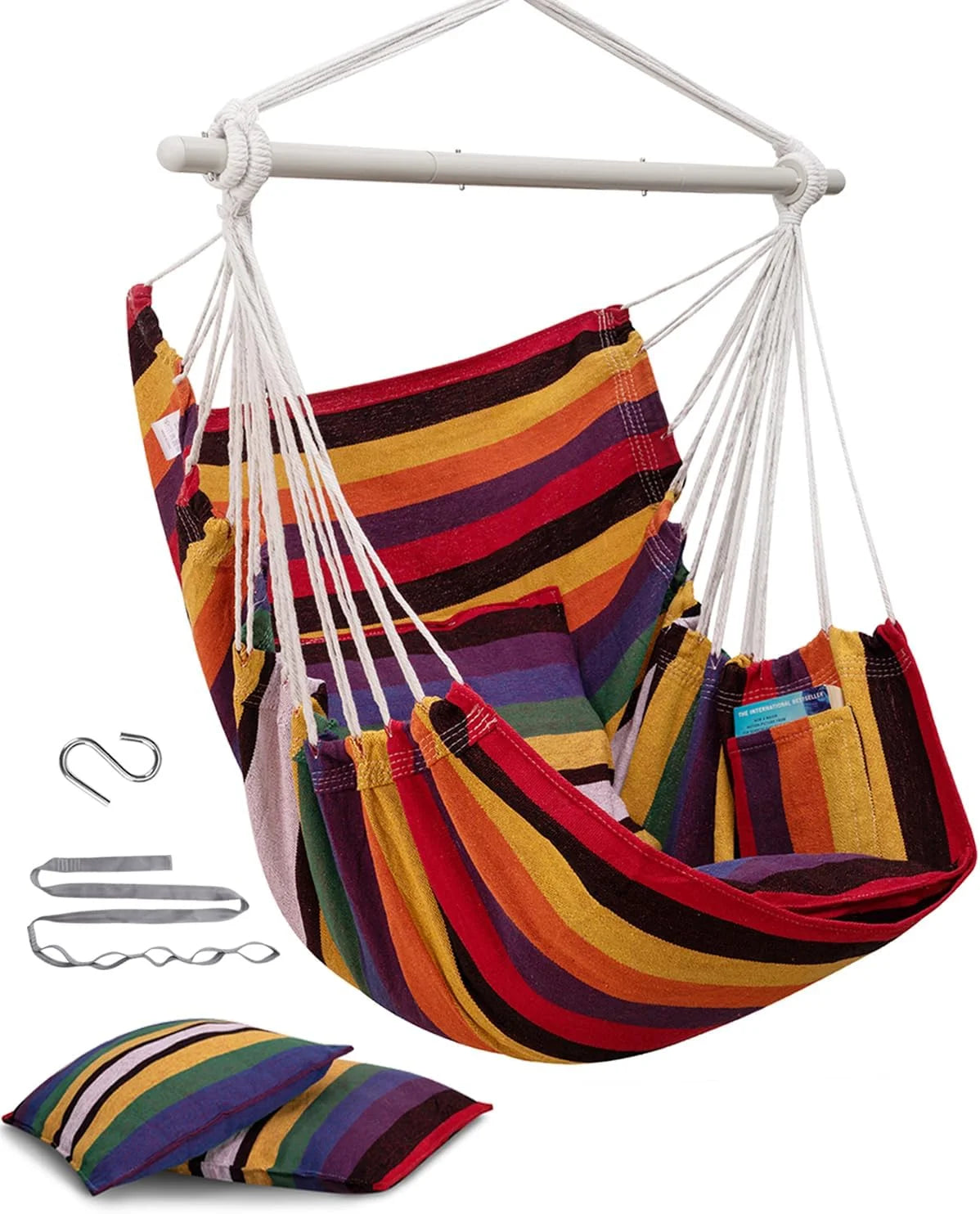 Special Hammock Chair Swing Indoor Outdoor 500 Lbs, Steel Bar & Anti-Slip - Image 2