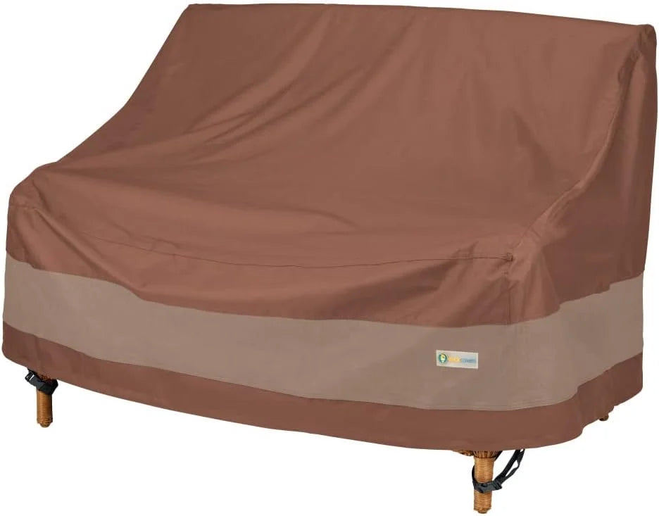 Special DUCKCOVERS Ultimate Patio Sofa Cover, 104W x 40D x 35H, Mocha Cappuccino Patio Furniture Covers - Image 3