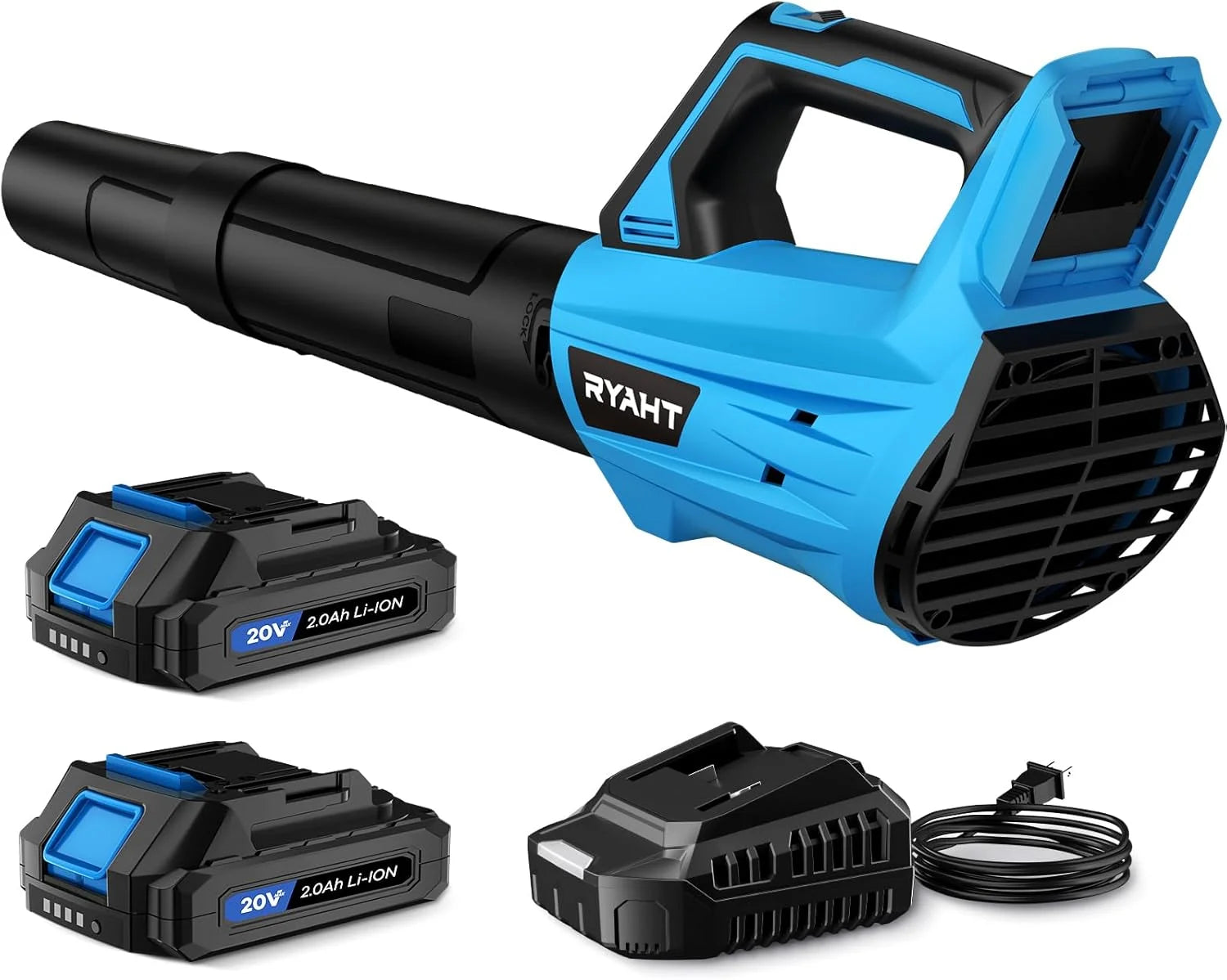 Special Blower Cordless, Leaf Blower with Battery and Charger – 2 Speed Modes, 2 Batteries - Image 2