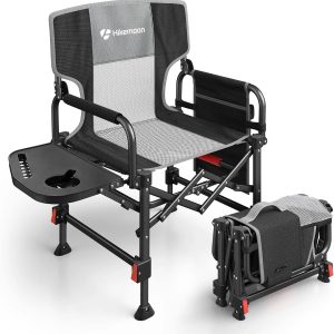 Special HIKEMOON Folding Camping Director Chairs, Adjustable Height