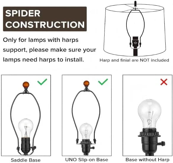 Special GO&SO Lamp Shades Set of 2, Modern Lamp Shades For Table Lamps Replacement - Image 18