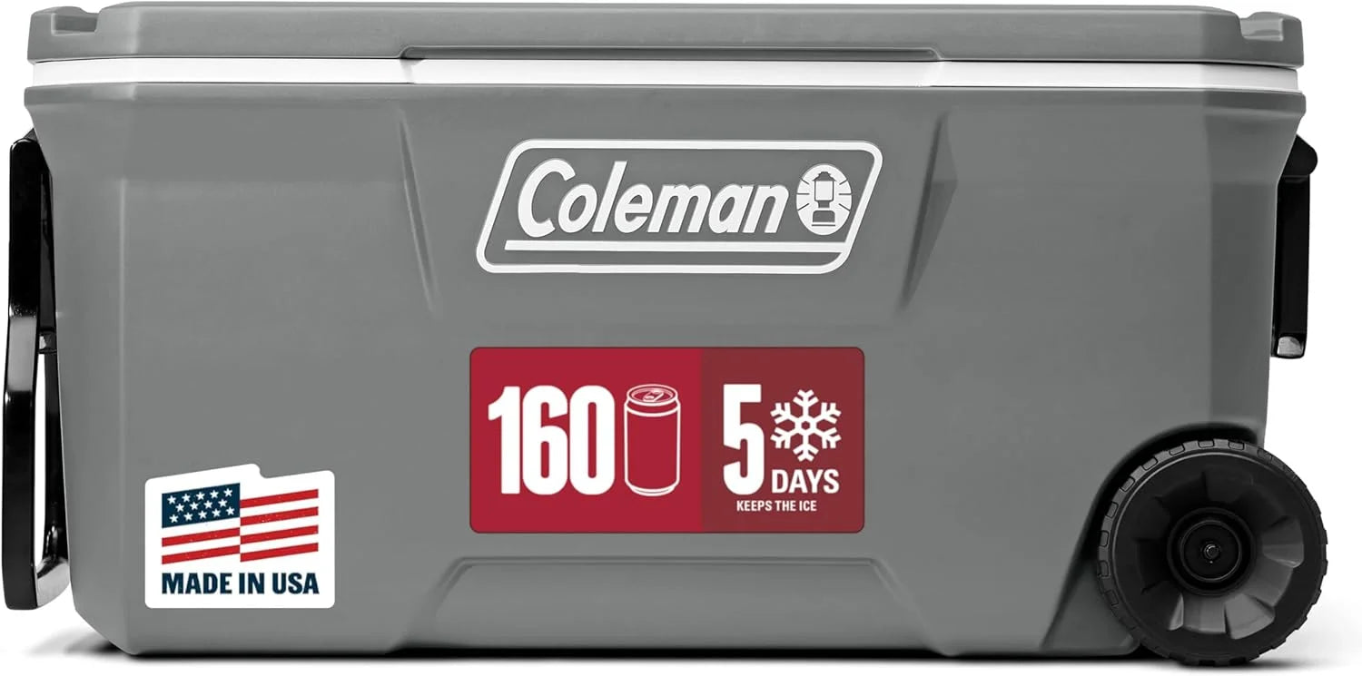 Special Coleman Classic Series Insulated Portable Rolling Cooler with Wheels, Leak-Resistant Outdoor Hard Cooler Keeps Ice up to - Image 2