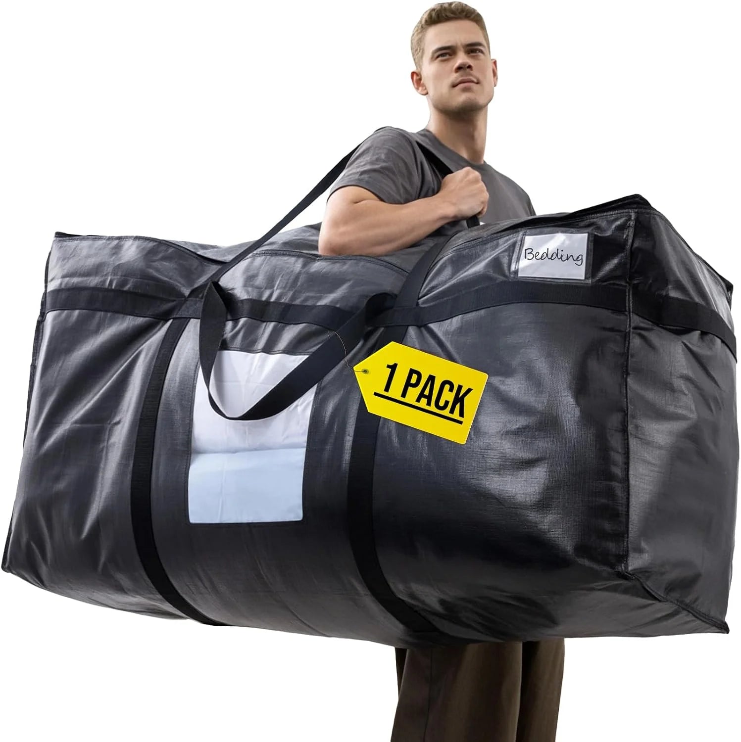 Special TAILI 2 Pack 69 Gallon Extra Large Storage Bags with Visible Window,Blue - Image 4