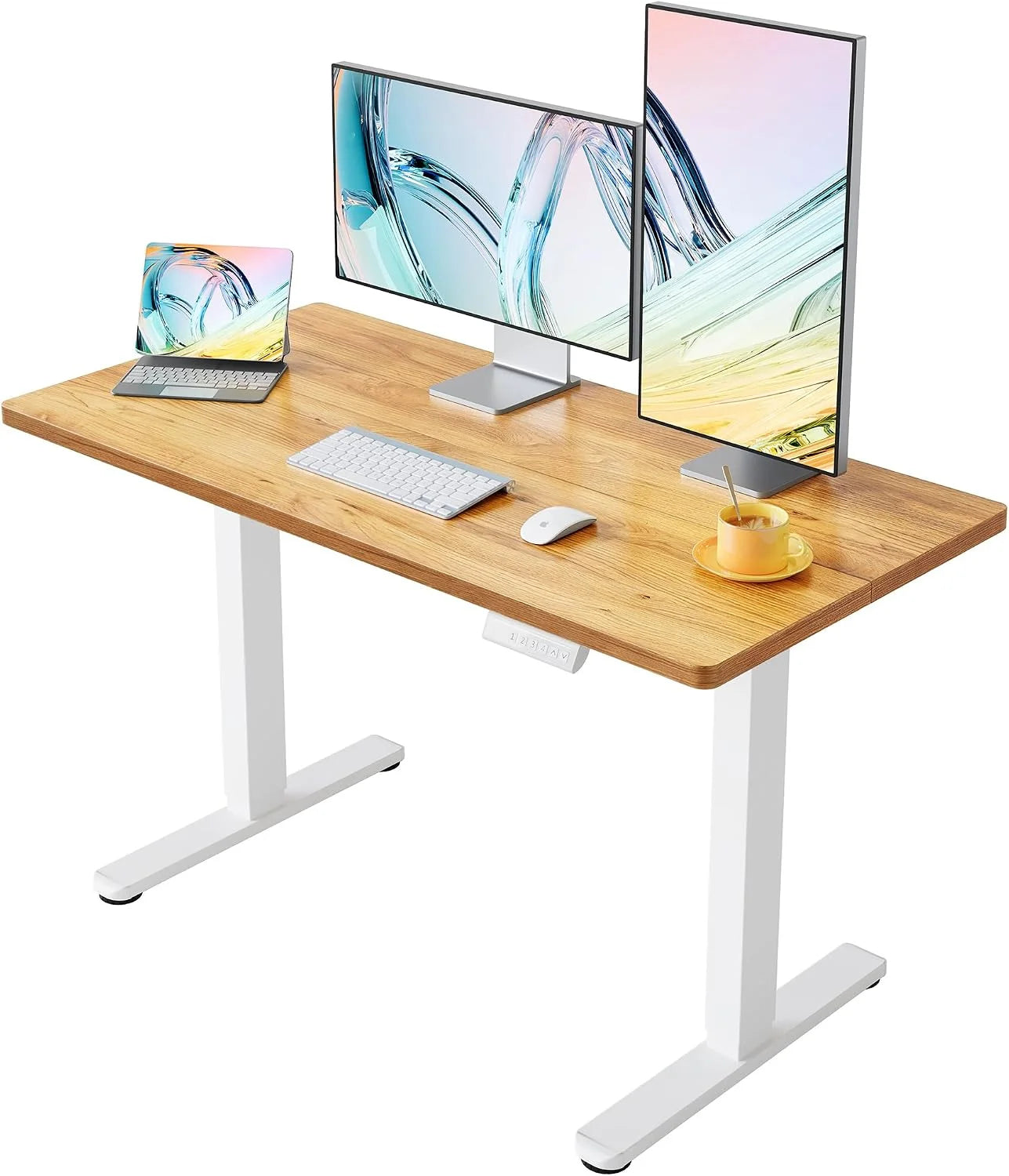 Special HUANUO 32 Small Electric Standing Desk Adjustable Height, 4 Memory Height Settings - Image 31
