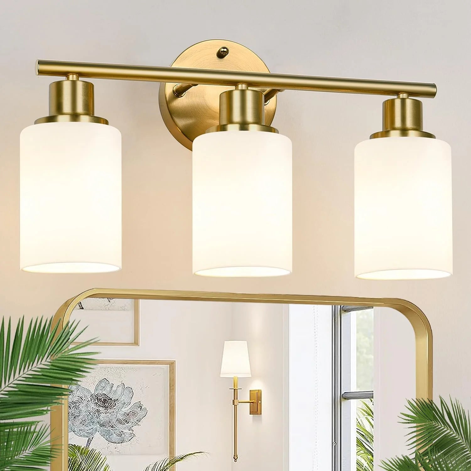 Special Zarbitta 3-Light Bathroom Light Fixtures, 17.23 Black Modern Vanity Lights with Clear Glass Shade - Image 20