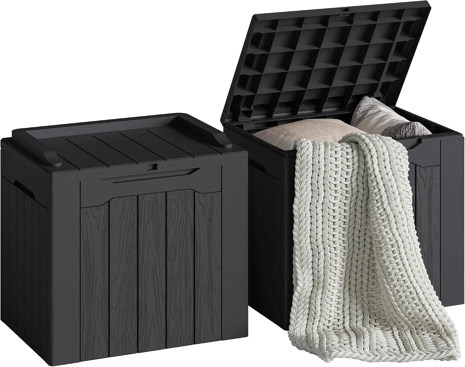 Special 78 Gallon Deck Box, Waterproof Resin Outdoor Storage Box - Image 14