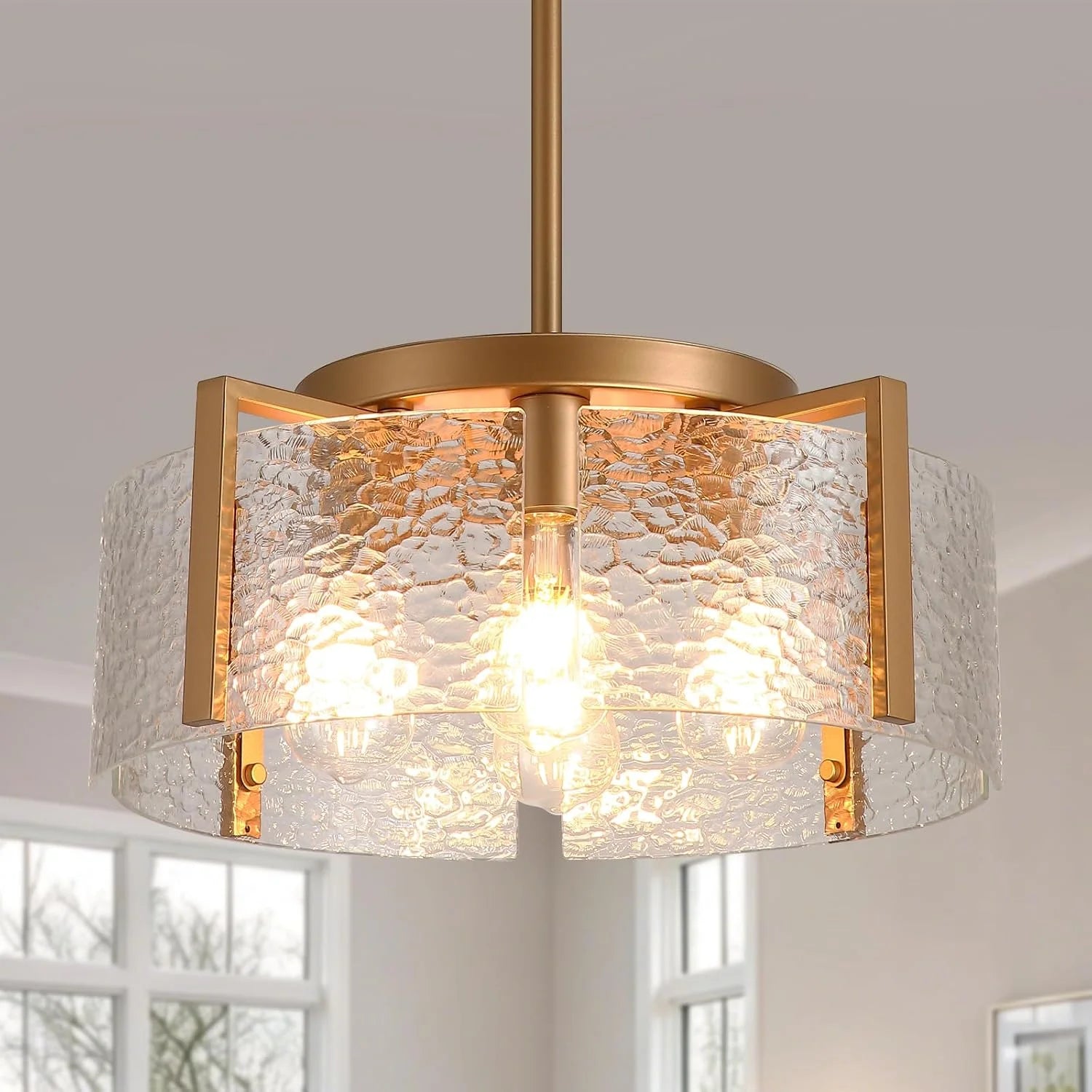 Special Chandeliers for Dining Room Light Fixture, Adjustable Glass Modern Farmhouse Chandelier for Entryway - Image 12