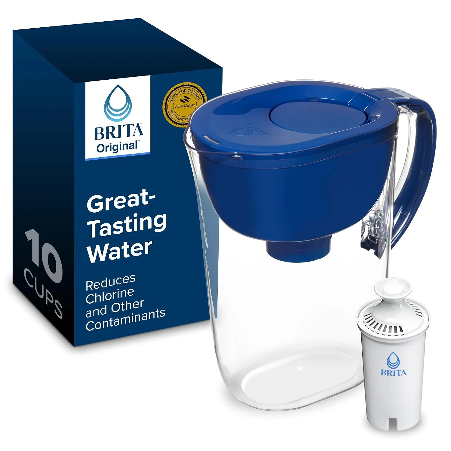 Special Large 10 Cup Water Filter Pitcher, Includes 1 Filter, Bright White ” For Home Projects - Image 8