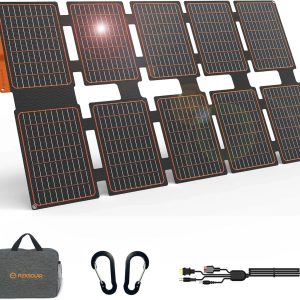 Special FlexSolar 100W Portable Solar Panels Chargers with PD3.0 USB-C, QC3.0 USB-A and DC Outputs Foldable IP67 Waterproof