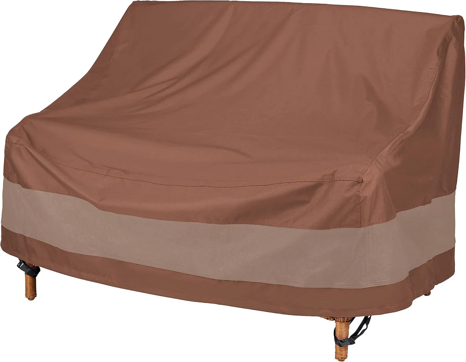 Special DUCKCOVERS Ultimate Patio Sofa Cover, 104W x 40D x 35H, Mocha Cappuccino Patio Furniture Covers - Image 2