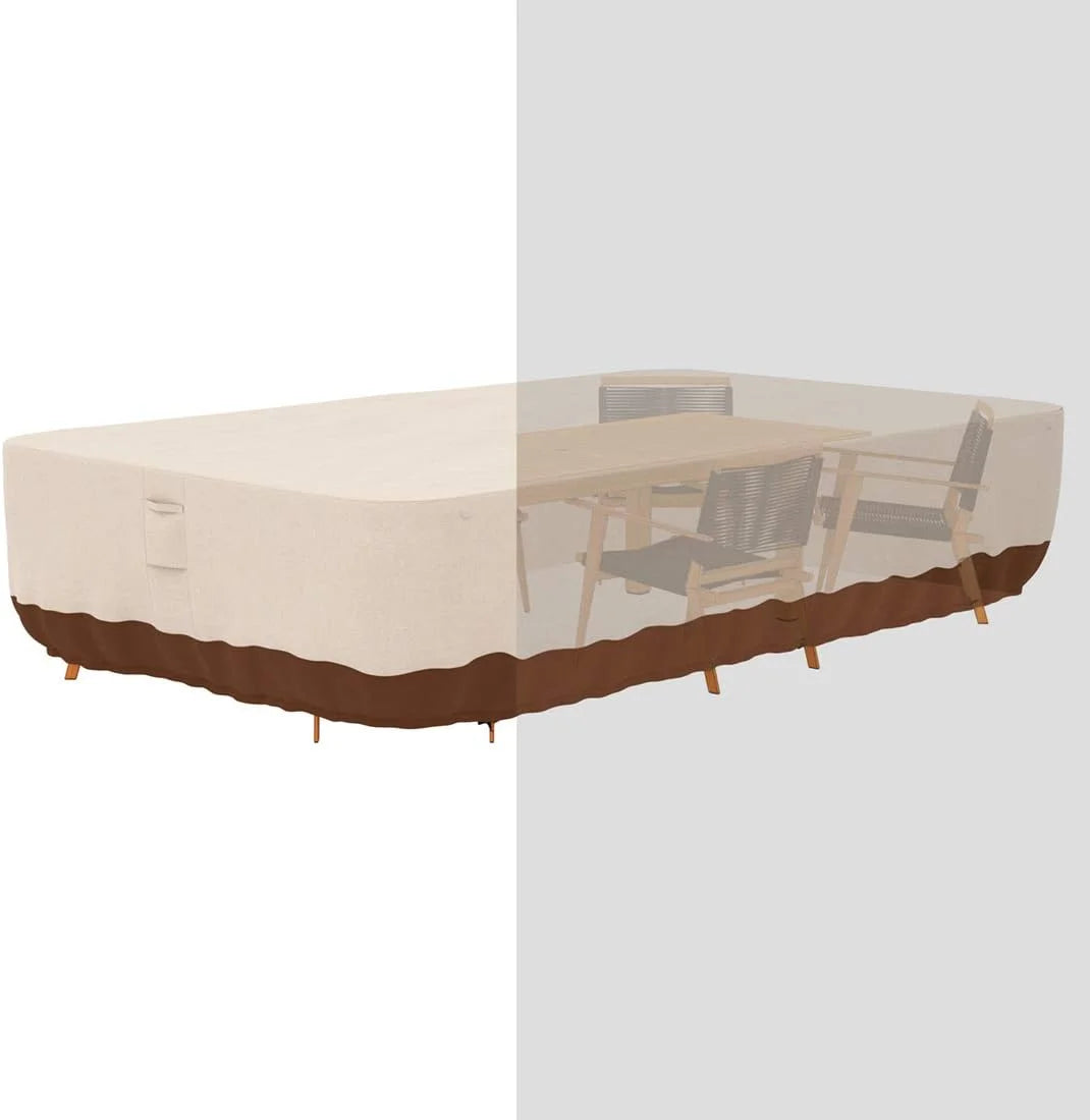 Special Tuyeho 124×84 Heavy Duty 900D Outdoor Patio Furniture Set Cover Waterproof - Image 7