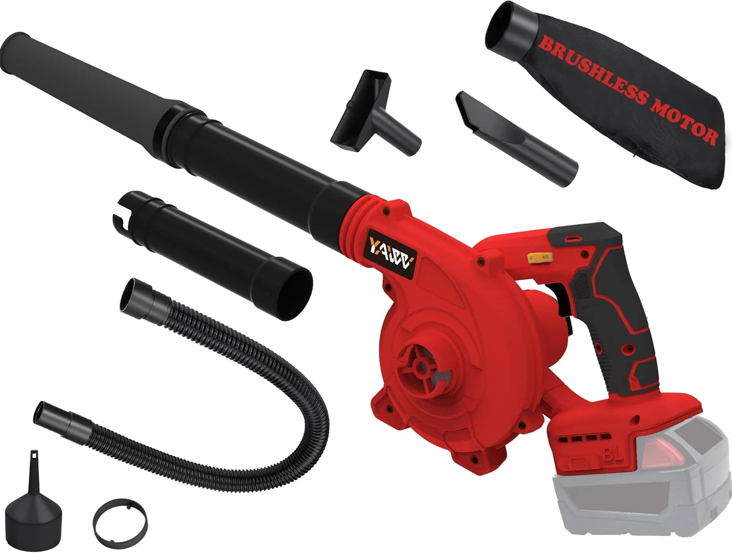 Special YAWV Cordless Leaf Blower for Dewalt 20V Max Battery,Electric Jobsite Air Blower with Brushless Motor - Image 2