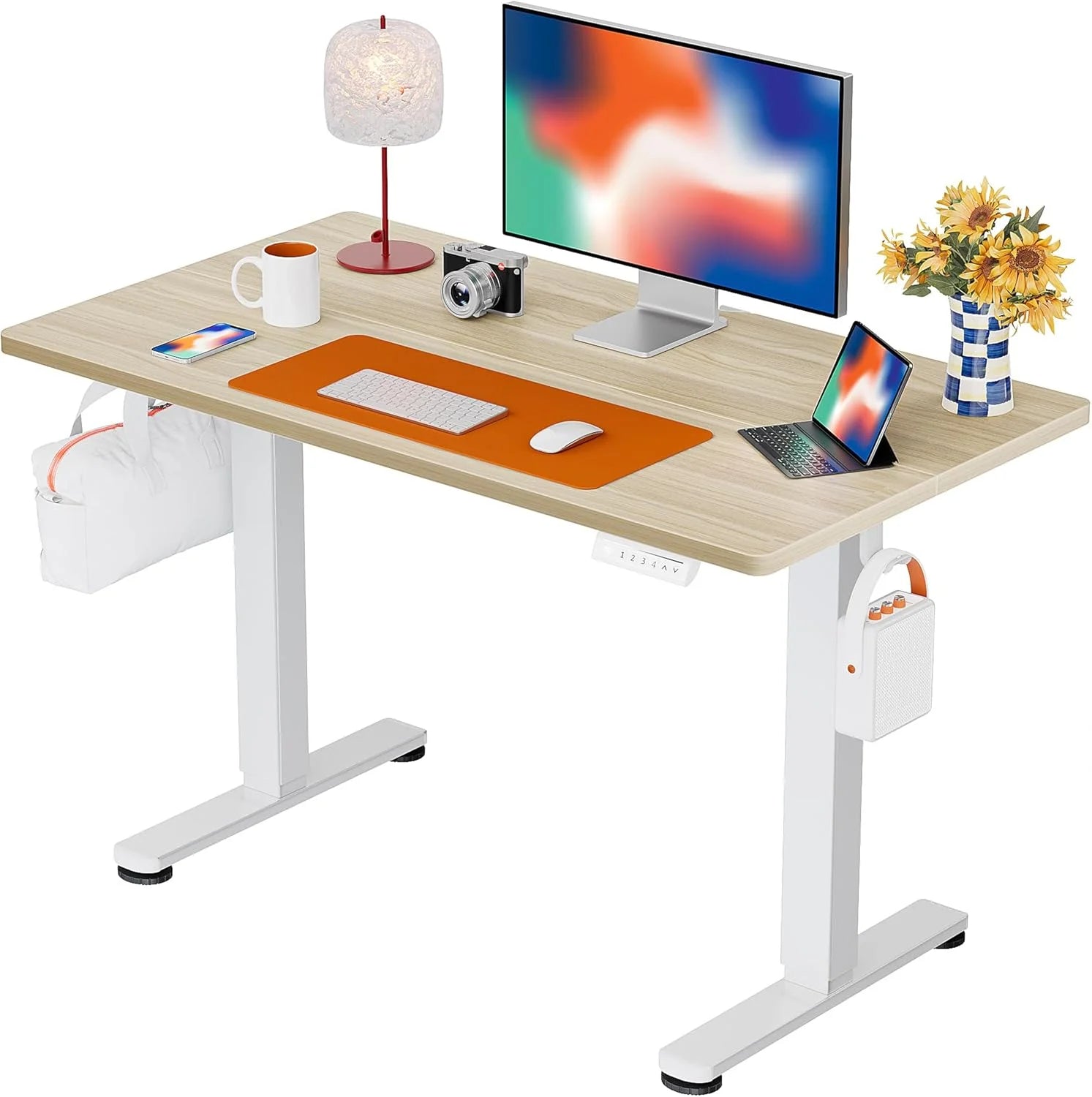 Special Height Adjustable Electric Standing Desk, 48 x 24 Inches Sit Stand up Desk - Image 28