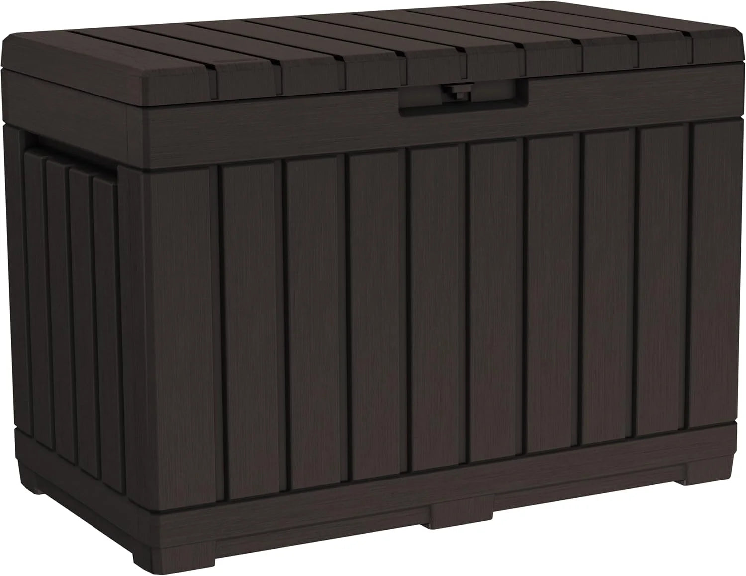 Special Keter Kentwood 50 Gal Outdoor Storage Box and Patio Side Table - Image 2