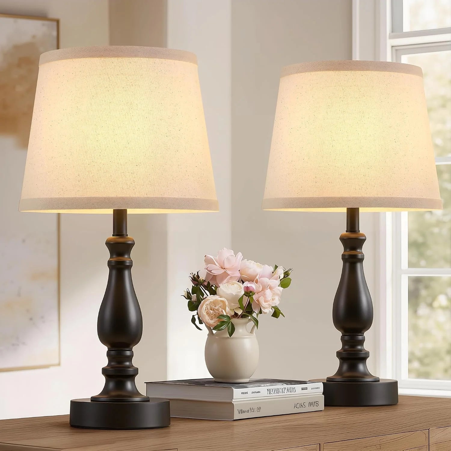 Special Lamps for Bedroom Set of 2, Dimmable, Bulb Included - Image 2
