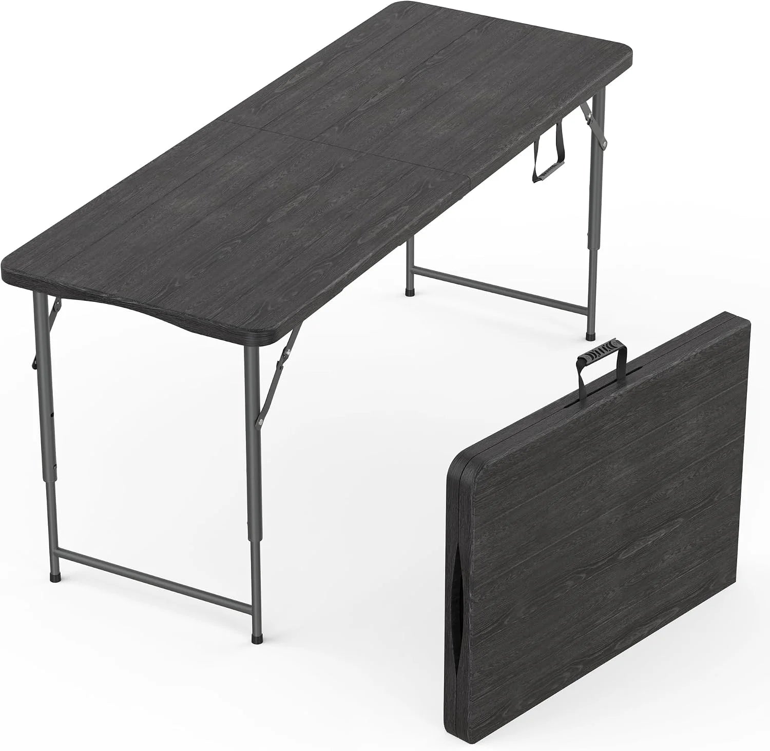 Special Our Modern Space 8 Feet Foldable Table with Built in Handle & Steel Legs, Heavy Duty Portable - Image 12