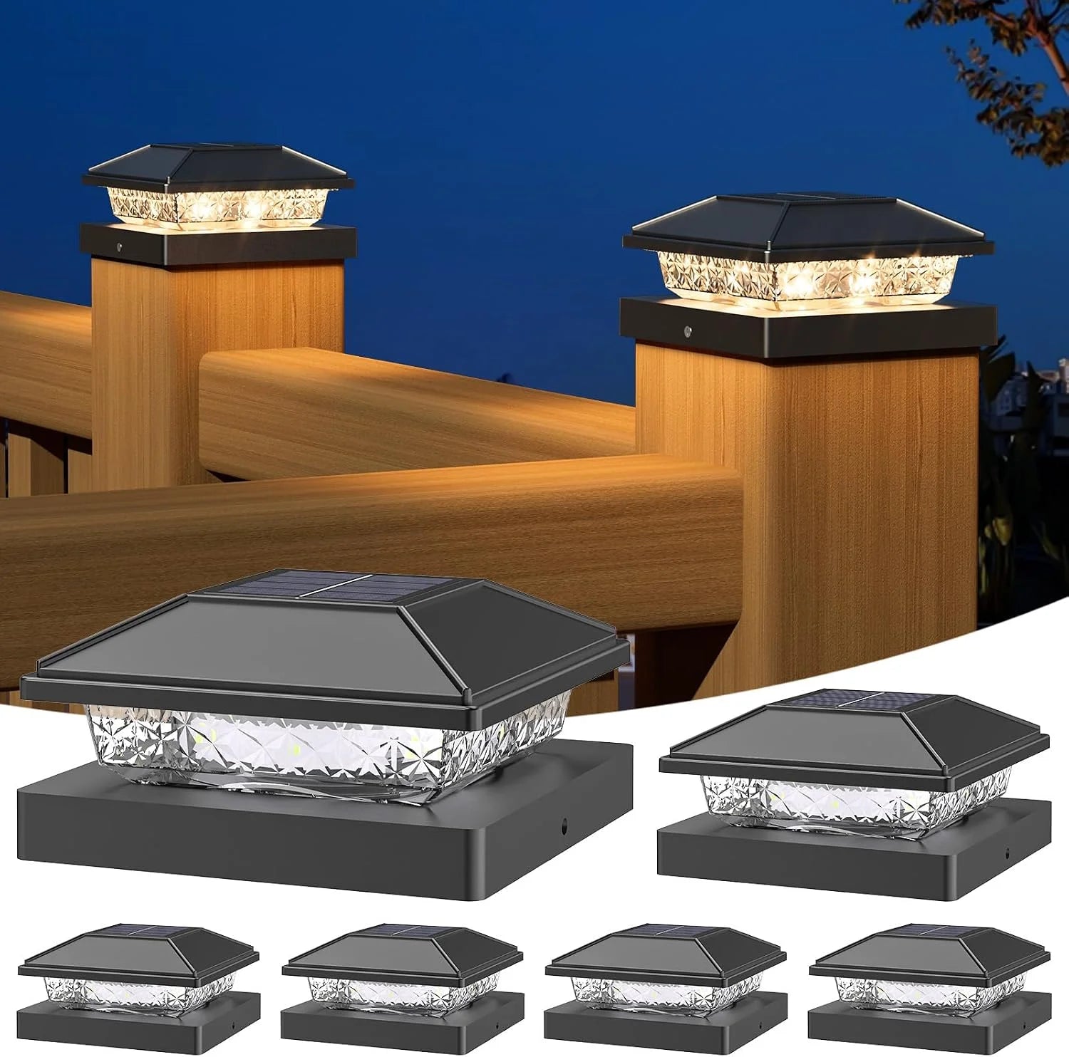 Special Solar Post Cap Lights, 4×4 Post Solar Light Cool White, White 12 Pack ” For Home Projects - Image 6