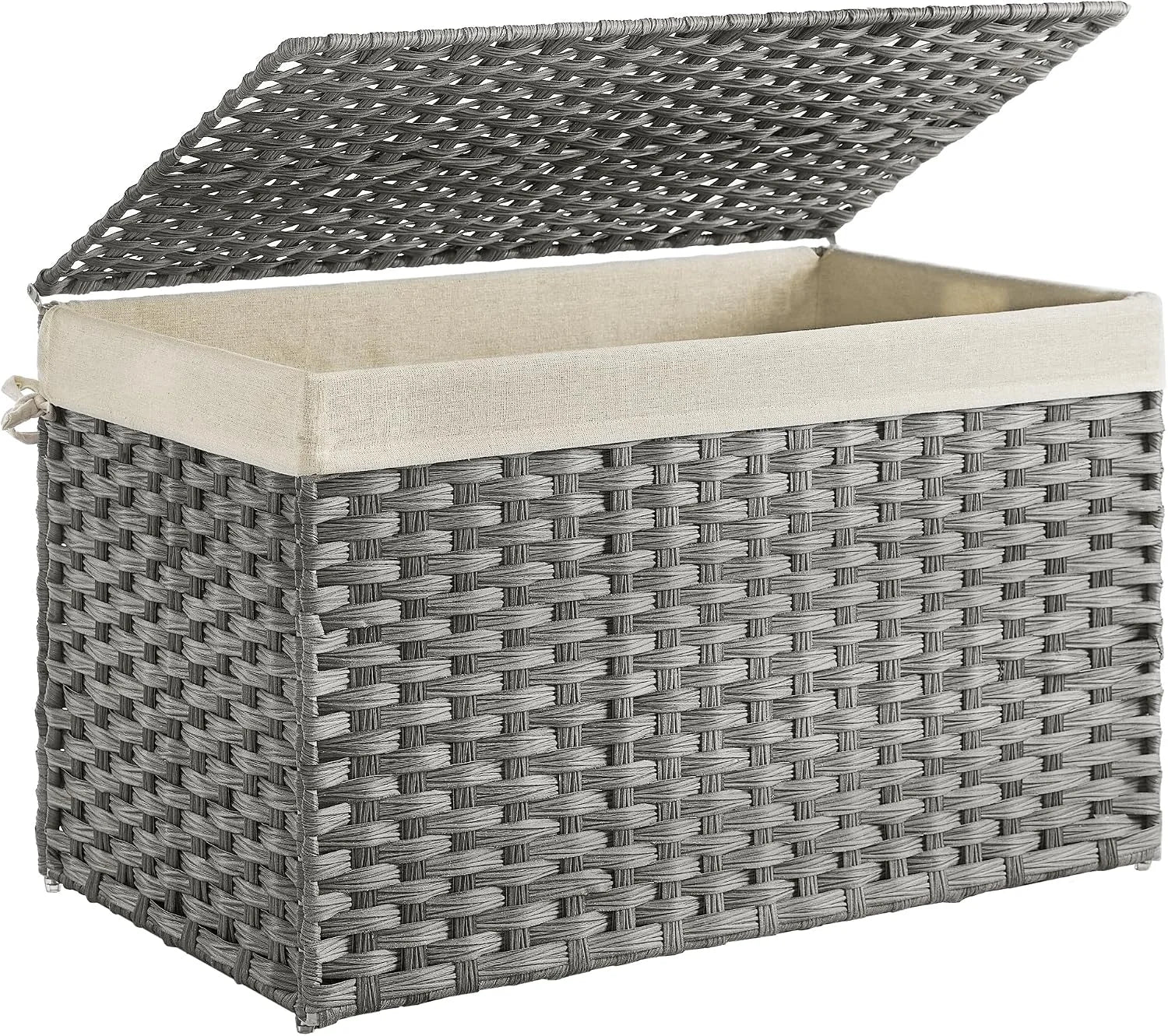 Special Storage Basket with Lid, 9.2 Gallon (35L), Foldable, Blanket Storage Bin with Handles - Image 11