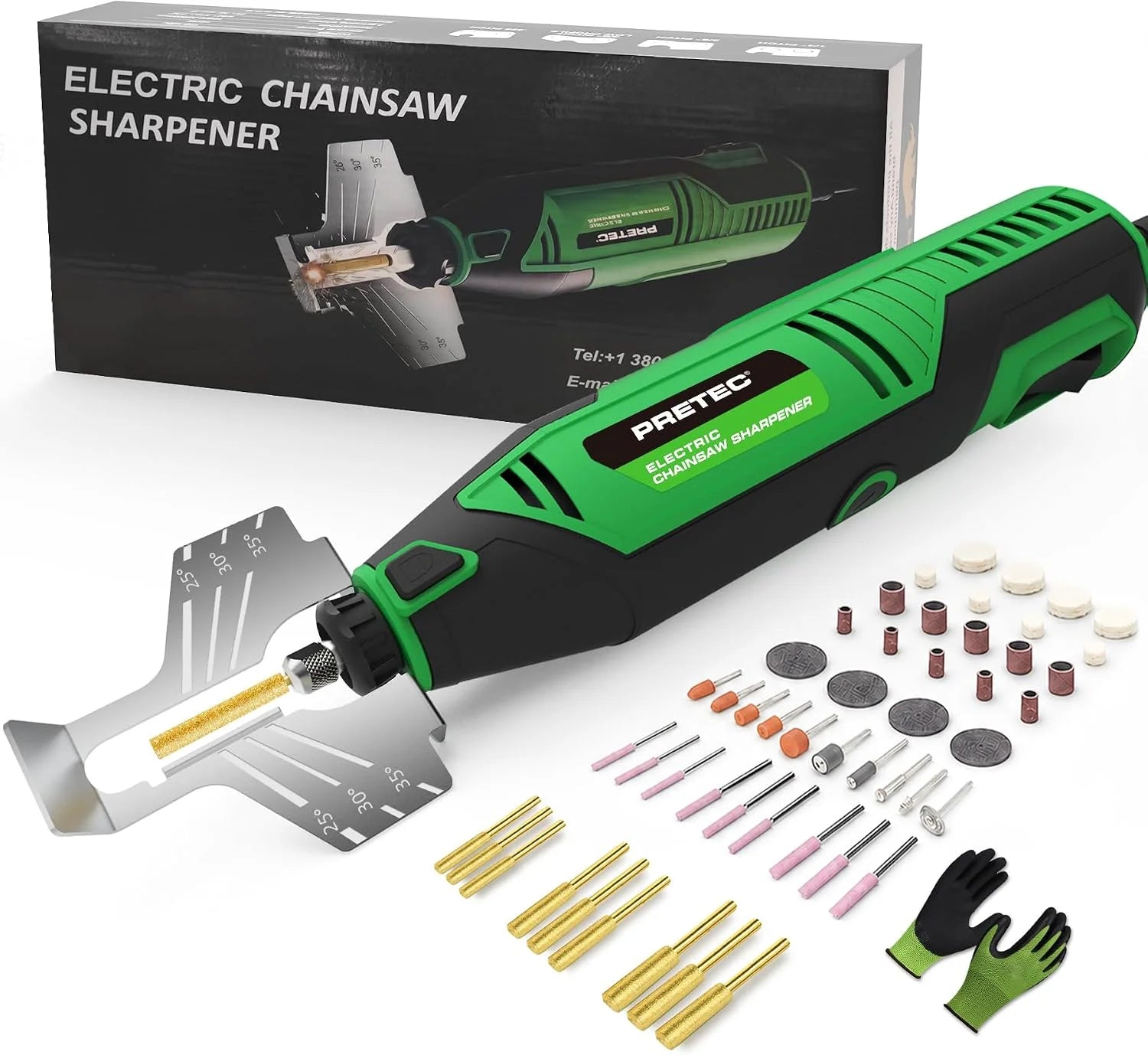 Special Electric Chainsaw Sharpener Kit ” Chain Saw Sharpener Tool, Rotary Tool Kit - Image 2