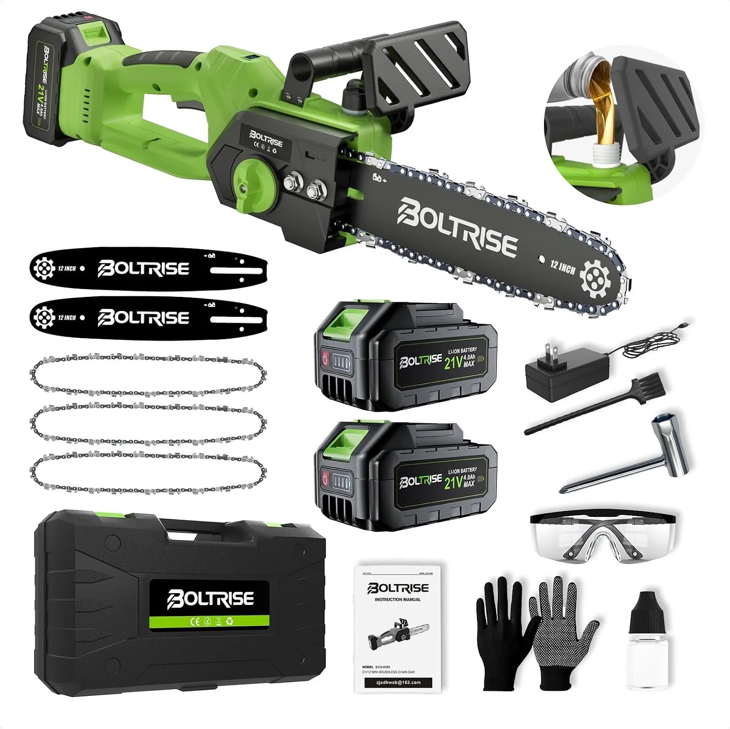 Special 3-in-1 Electric Pole Saw, 8 Inch & 6 Inch Mini Chainsaw with Extension Pole - Image 2